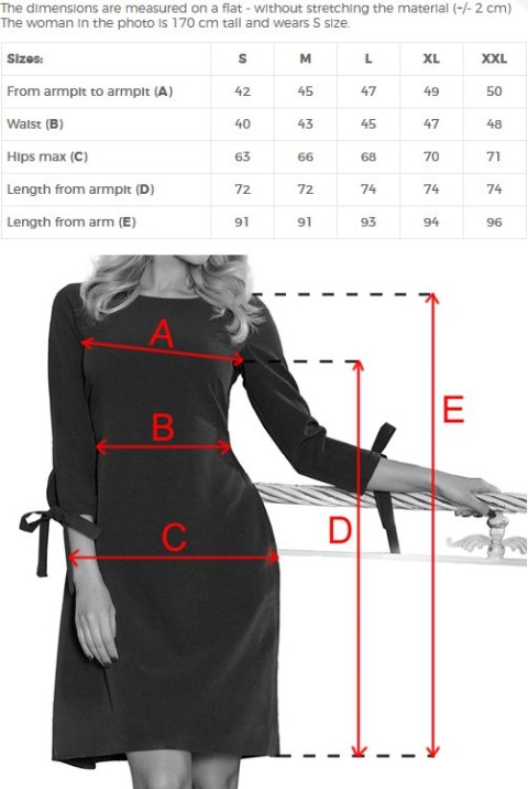 195-11 ALICE Trapezowa sukienka z kokardkami - ZIELEŃ BUTELKOWA