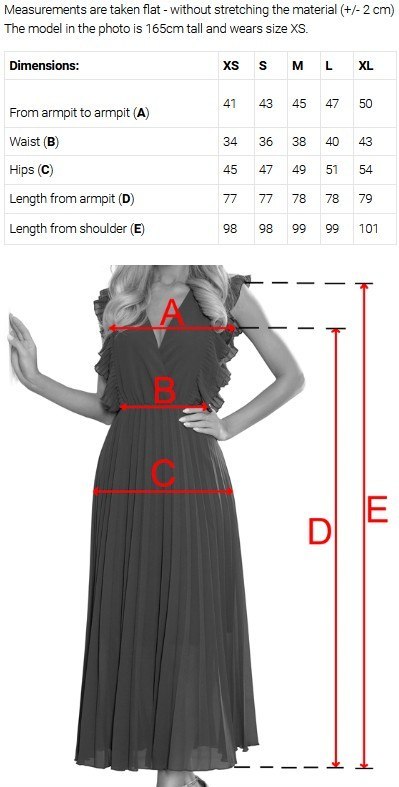 479-9 NINA elegancka sukienka z kopertowym dekoltem, rękawkiem i paskiem - CZARNA