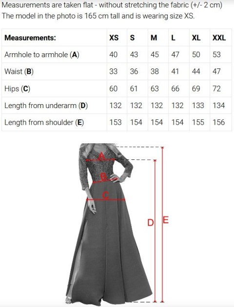 643-8 Elegancka wieczorowa suknia maxi z rozcięciem i różami - chabrowa