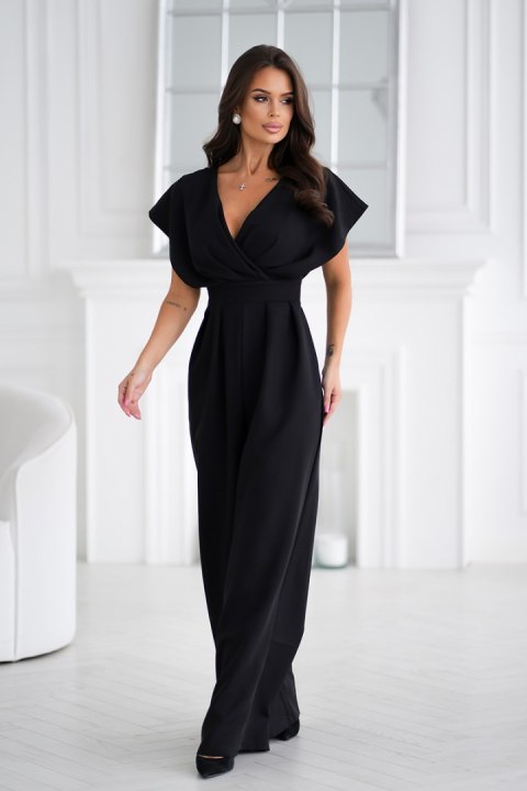 289-06 Kombinezon Z Zakrytymi Ramionami - czarny